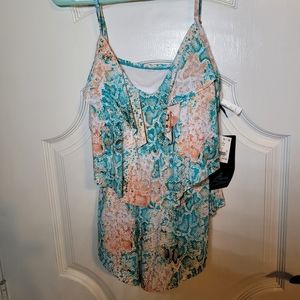 NWT AQUA Green swim top Size LG